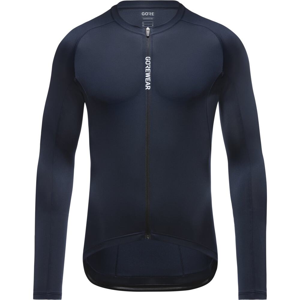 NWT Gore Wear Spinshift LS Cycling Jersey Mens XL Orbit Blue Rear Pockets